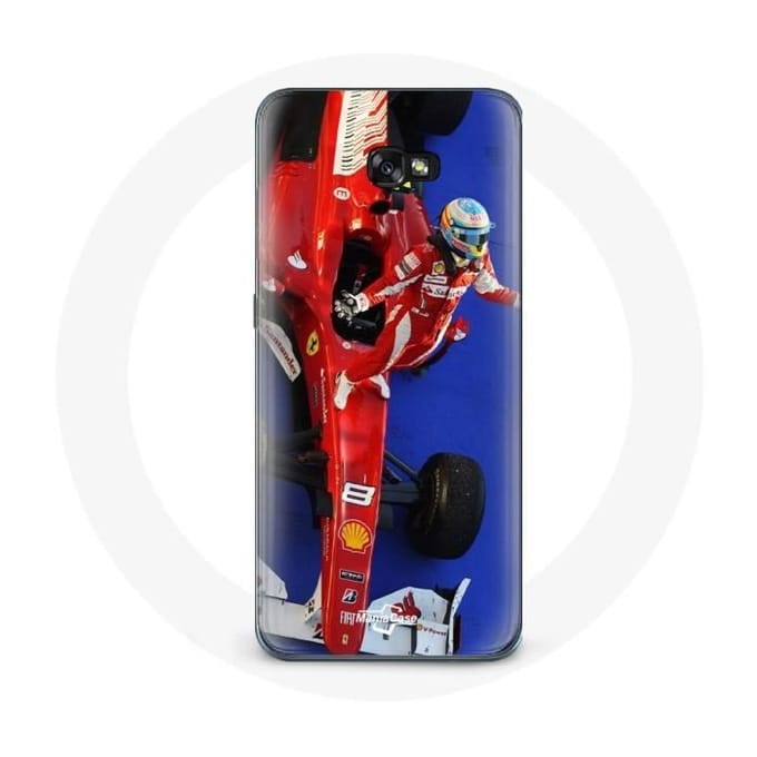 Coque - Fernando Alonso - Samsung Galaxy A8 2016 - Rouge - Formule 1 - Rigide rouge