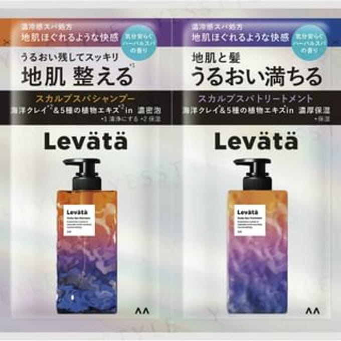 Mandom - Levata Scalp Spa Shampoo & Treatment Sachet Set 10g x 2