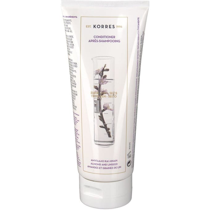 Korres Amandel & Lijnzaad - Droog beschadigd haar Conditioner Hydraterende conditioner Dames 200 ml