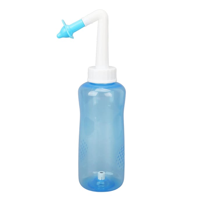 500ml Neusspoelset Neusspoelsysteem met 30 stuks 0,2 oz Neusspoelzout white