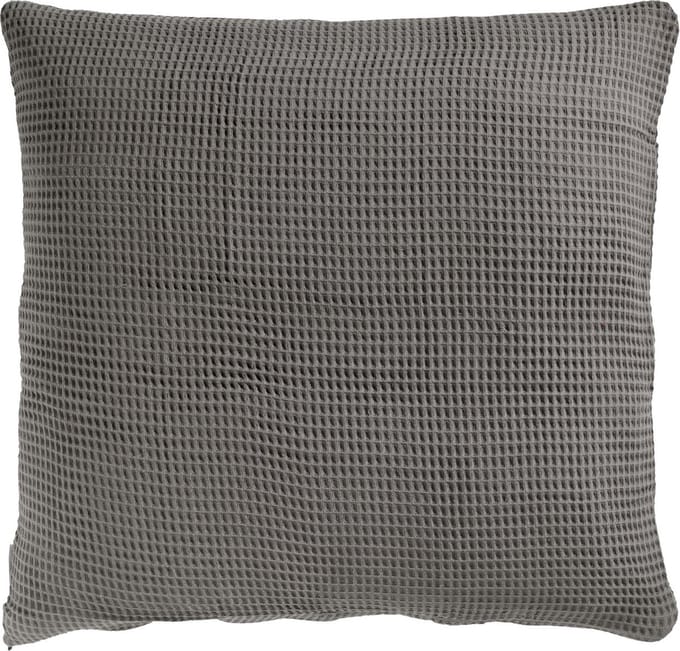 Heckettlane Wafel Kussensloop - Antraciet - 80x80cm - Antraciet