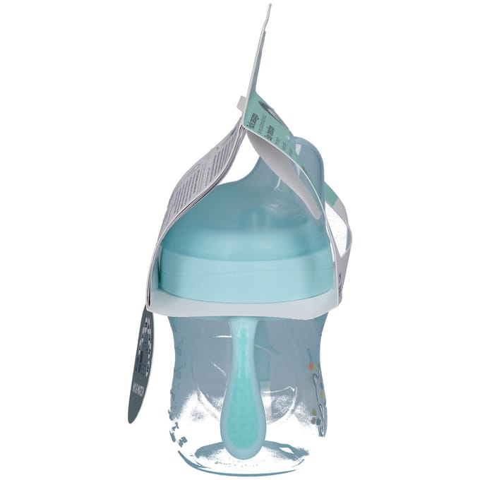 Chicco Overgangsbeker 200 ml 4m+ - Gobelet de Transition en Silicone Souple Blauw 1 Beker