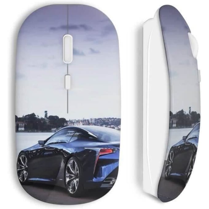 Draadloze Muis - Luxe - Blauw - WiFi USB-stick - Compatibel met Mac en PC - Draadloze Technologie