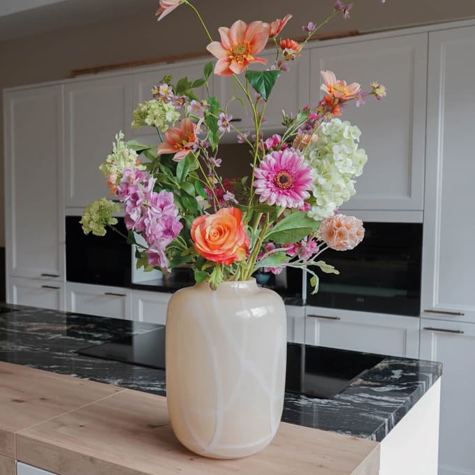 Zijden boeket Blush Spring