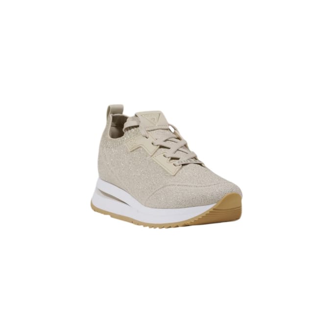 Guess Beigekleurige Polyester Lage Sneakers