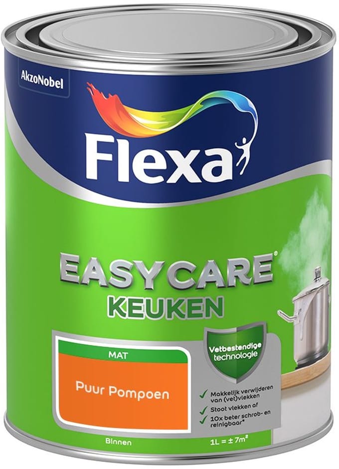 Flexa - Easycare Keuken - Puur Pompoen - Mengverf - 1 L