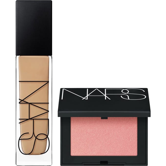 NARS Natural Longwear Foundation 30ml and NARS Blush Orgasm 4.8g Bundle (Various Shades) - Aruba