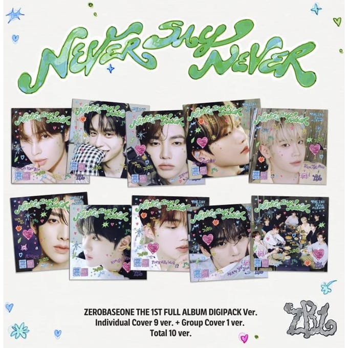 ZEROBASEONE - [NEVER SAY NEVER] 1e Album DIGIPACK PARK GUN WOOK