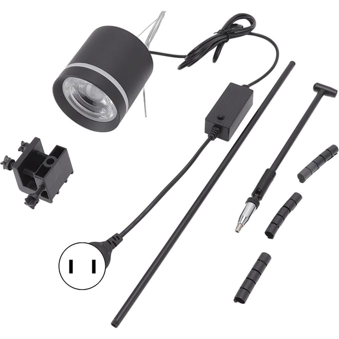 LED Marine Aquarium Licht Volledig Spectrum COB Licht Kleur Variabel Zoutwater Cilinder Vissenkom Lamp gray
