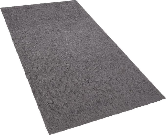 DEMRE - Shaggy vloerkleed - Donkergrijs - 80 x 150 cm - Polyester