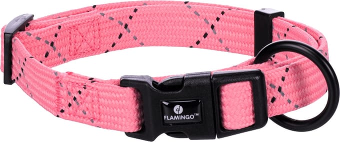 Flamingo - Hond Halsband Puppy Dolly Roze S 30-45cm 15mm