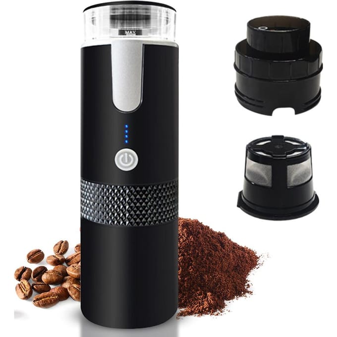 Draagbare elektrische espressomachines 6oz Single Serve Mini-koffiezetapparaat met kopje koffie zwart