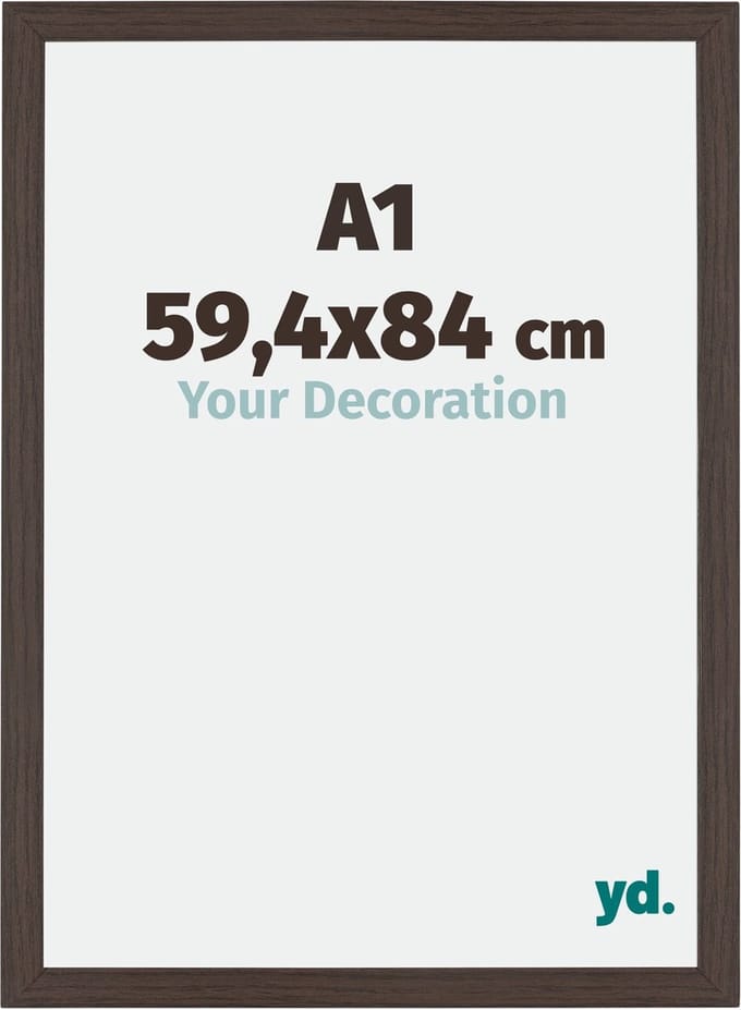 Your Decoration - Fotolijst A1 59,4x84 cm - MDF - Eiken Donker - Mura