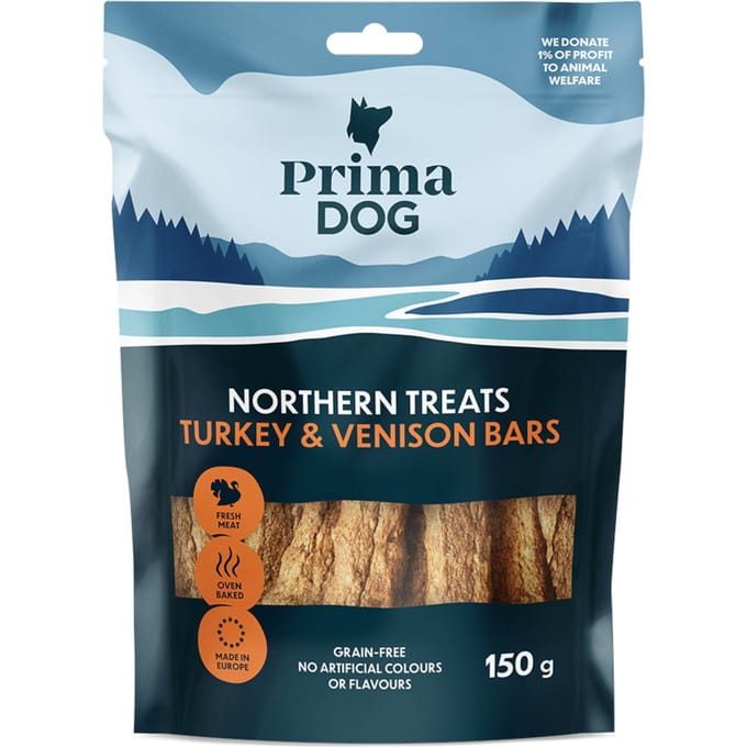 150 g PrimaDog Northern Snack Kalkoen & Wildvlees Hondensnacks