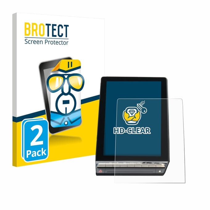 BROTECT - Screenprotector voor Renault Capture 2024 10,4" - Folie Beschermfolie transparant 2 Stuks