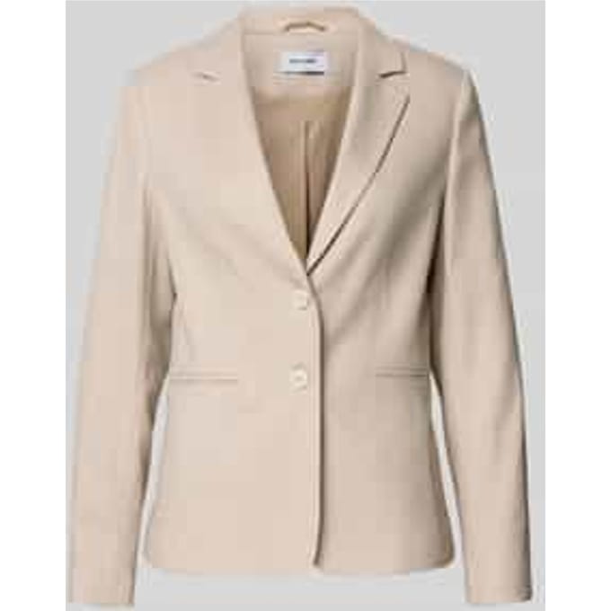 Slim fit blazer met reverskraag en paspelzakken