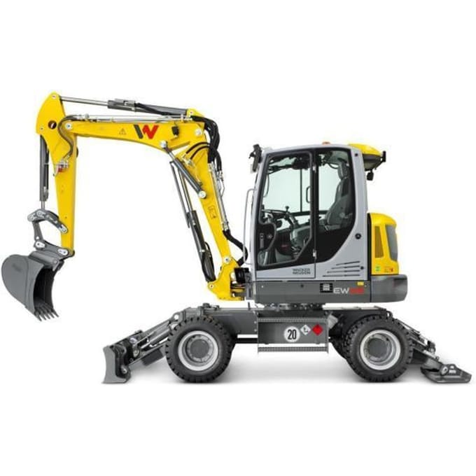 SIKU 3560, Graafmachine Wacker Neuson EW65, 1:50, talrijke beweegbare functies