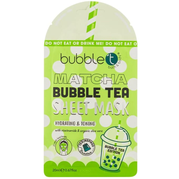 Bubble T Matcha Bubble Tea Sheet Mask 20 ml