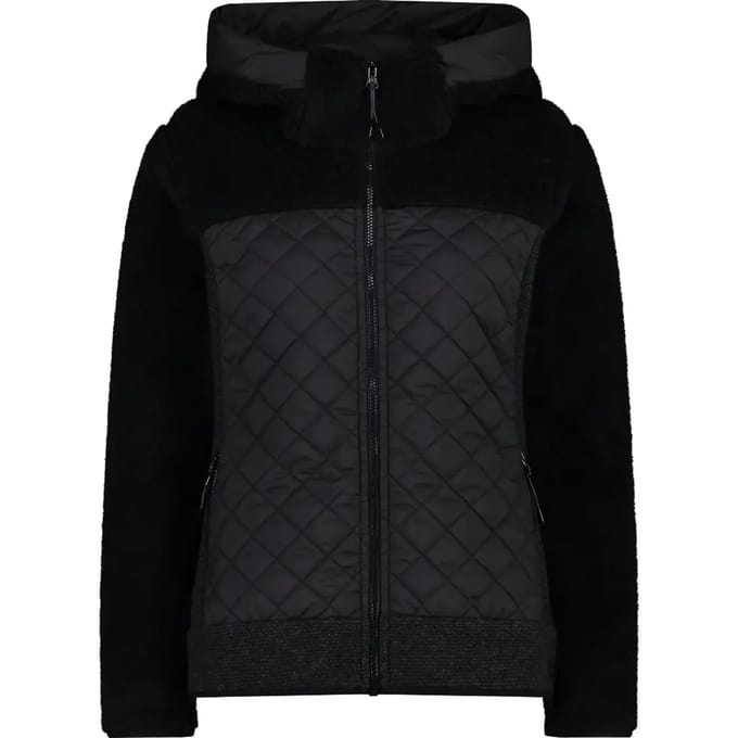 Wooltech hoodie dames CMP Teddy Fur effect