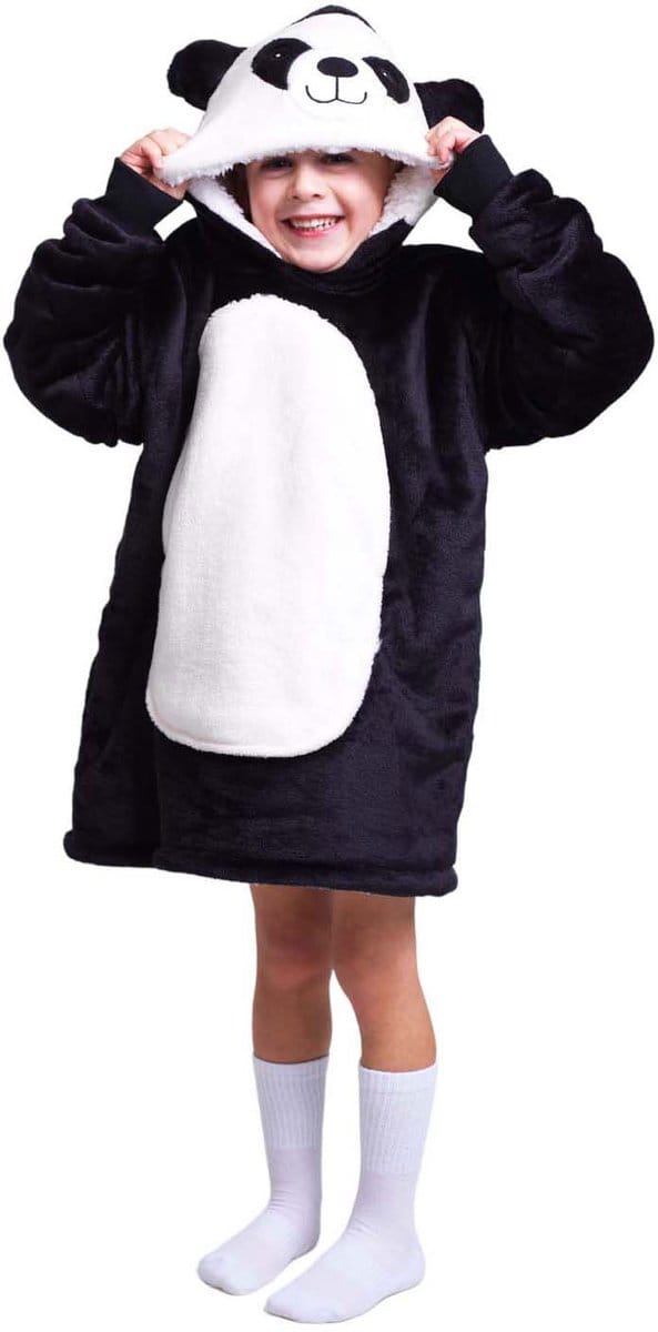 Noxxiez hoodie deken - panda