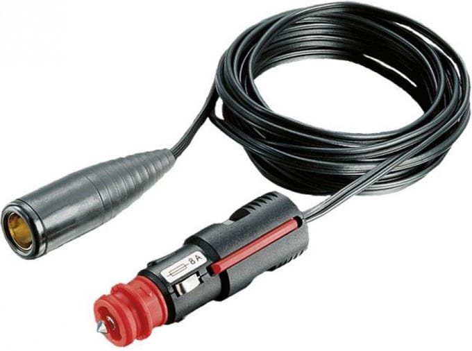 Verlengsnoer v.v. 4m kabel, 12V stekker en 12V contrastekker