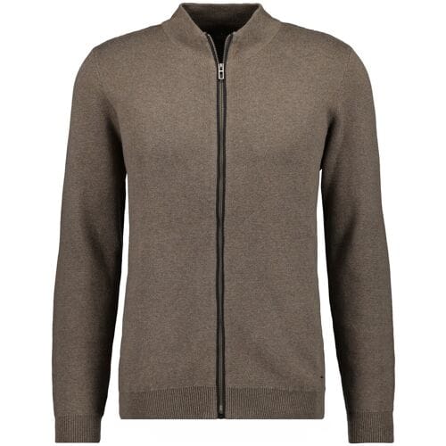 Ragman Vest Cardigan Cotton Cashmere Fine Structure Camel / male