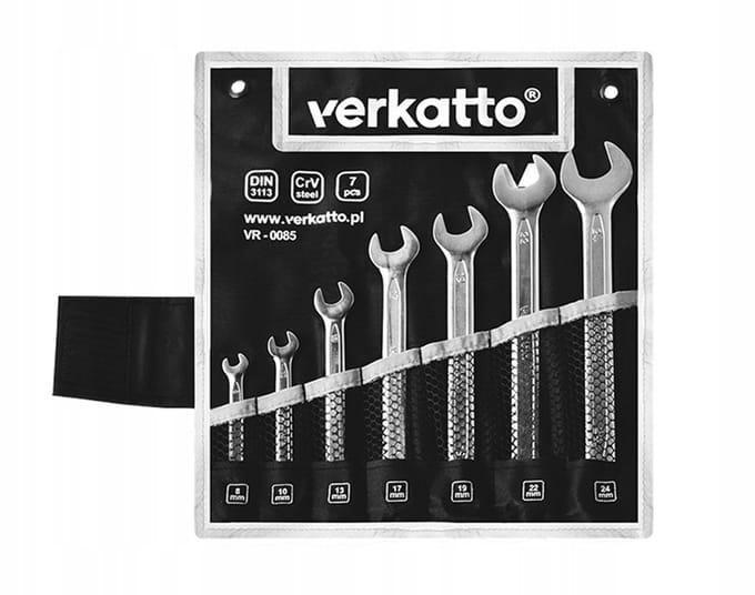 Verkatto Steeksleutel Set 7 Delig - Chroom-Vanadium Staal
