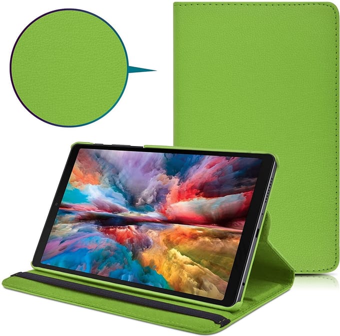 Geschikt Voor: Samsung Galaxy Tab A7 Lite Multi Stand Case - 360 Draaibaar Tablet hoesje - Tablethoes - Groen