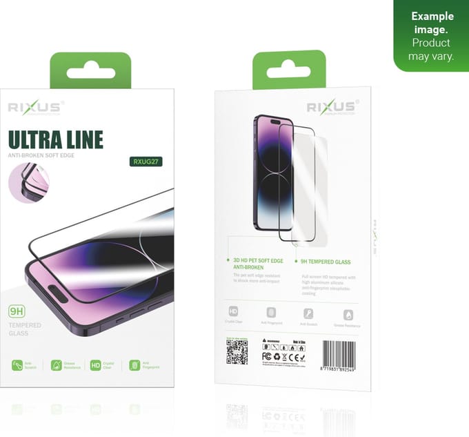 Rixus - iPhone 13 Mini Gehard Glas Ultradun screenprotector