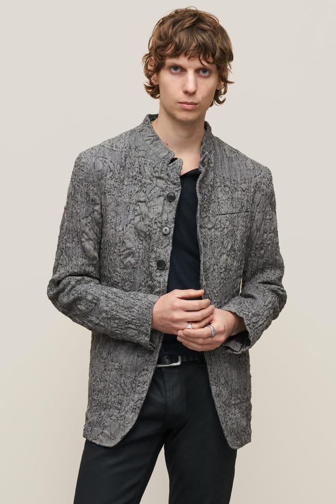 John Varvatos Slim Fit Single Breasted Silver Größe: 46 | Blazer Outlet | Herren | Grau
