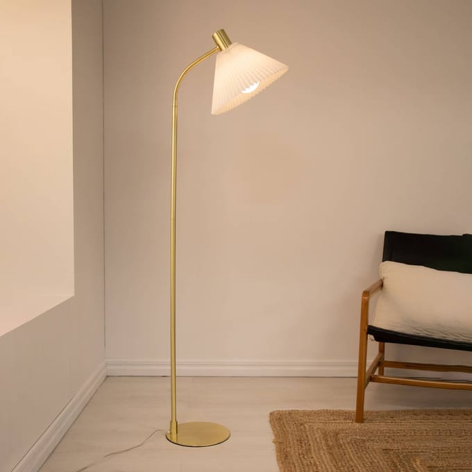 Markslöjd Vloerlamp Mira, messing