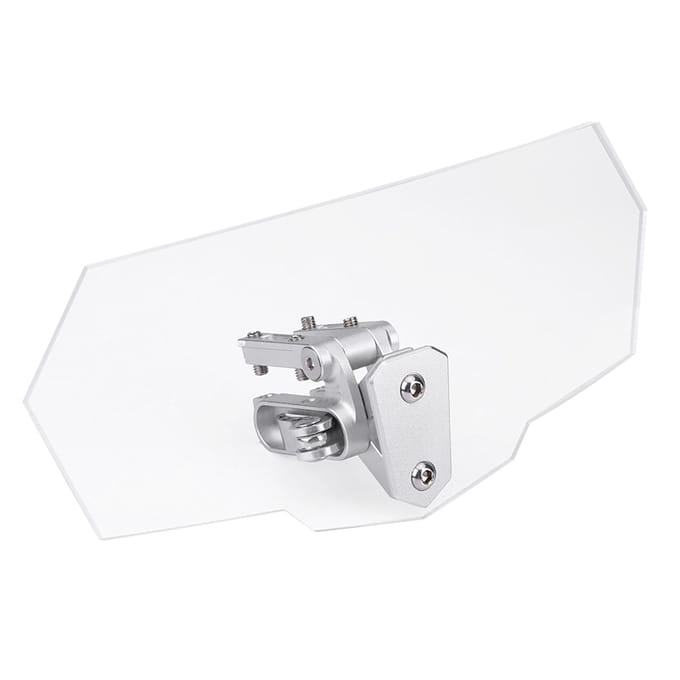 Motorfiets Universele Verstelbare Windscherm Winddeflector Windscherm white