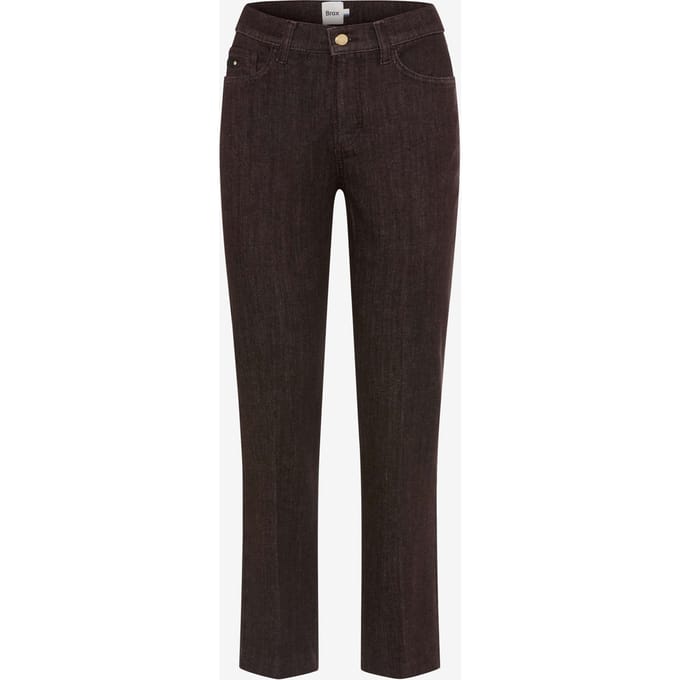 Brax Dames Jeans  Style MAY S DARK EBONY, denim donkerbruin, maat 36