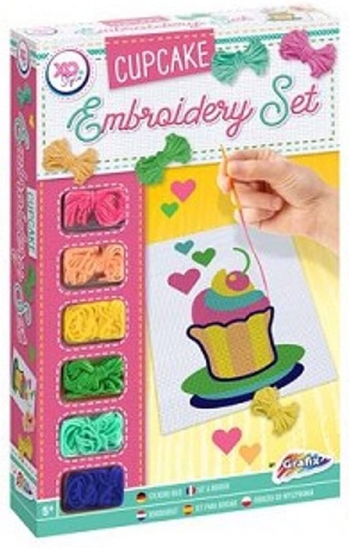 Grafix Borduurset 26x17cm (Cupcake)