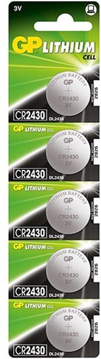 Knoopcel CR2430 3 V 5 stuk(s) Lithium GPCR2430-7C5