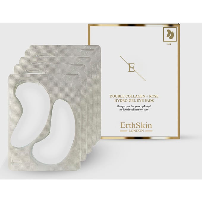 ErthSkin London Dubbel collageen + Rose Hydrogel oogkussentjes 200