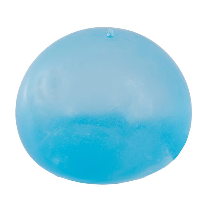 PANDAH Squeeze sugar Transparant MEGA bal 10 cm 3 assorti (blauw, groen en oranje)