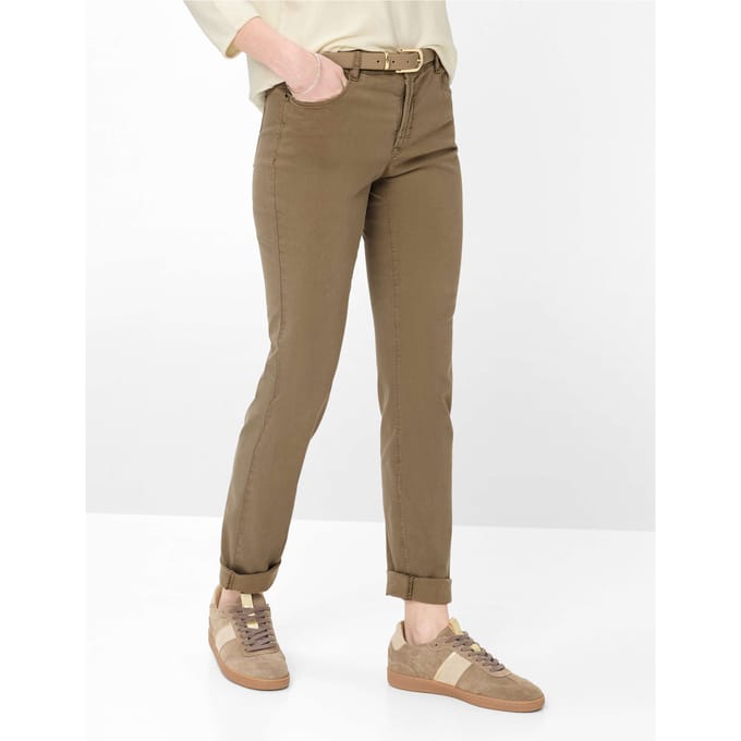 Brax Dames Jeans  Style MARY LIGHT MOCHA, bruin, maat 46