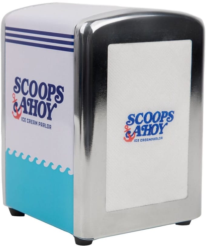 Cinereplicas Stranger Things Napkin Dispenser set Scoops Ahoy Kitchen- and Tableware