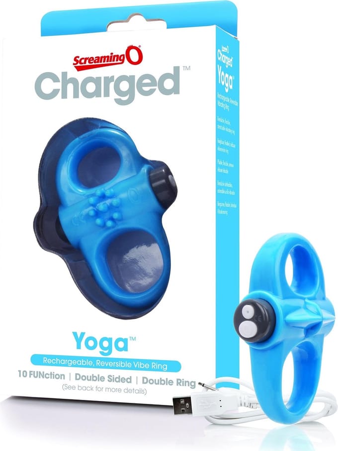 The Screaming O - Charged Yoga Vibe Ring Blauw