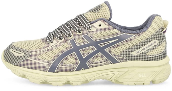 ASICS Gel-Venture 6 Story mfg. Vanilla Violet Quartz Gingham - Maat 46.5