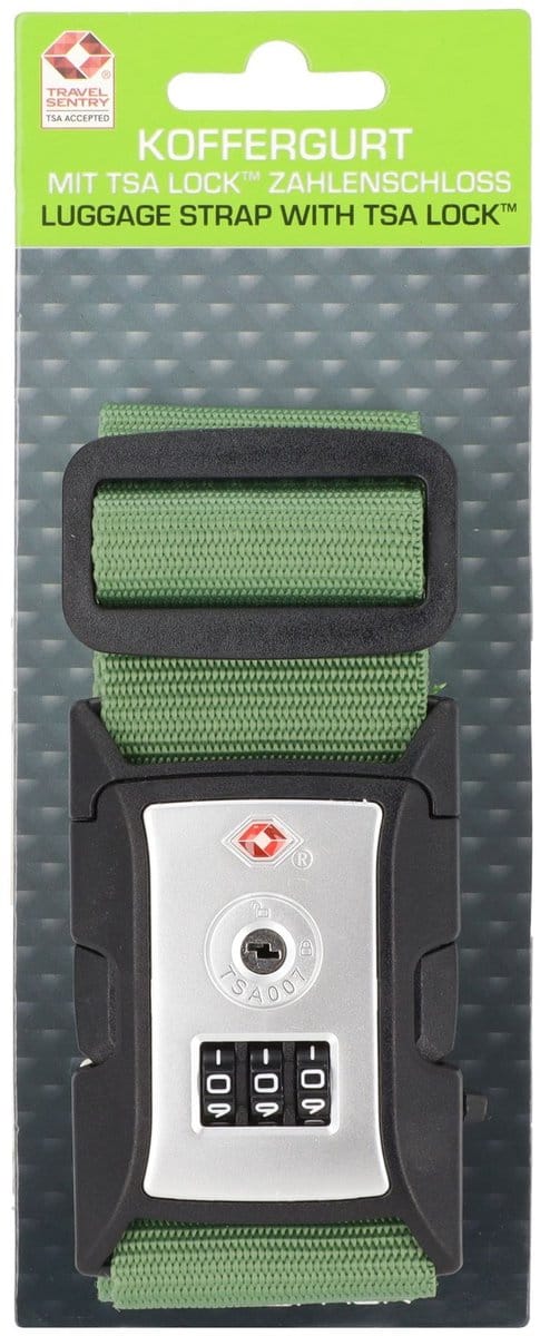 Worldpack Kofferriem Met TSA-slot Green