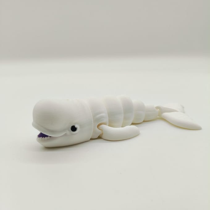Flexibele Walvis - Articulated Whale - Beweegbaar Zeedier - Stress Relief - Bureau Decoratie