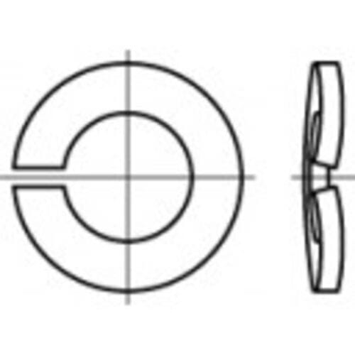 TOOLCRAFT 105805 Veerring Binnendiameter: 35.5 mm DIN 128 Verenstaal 25 stuk(s)