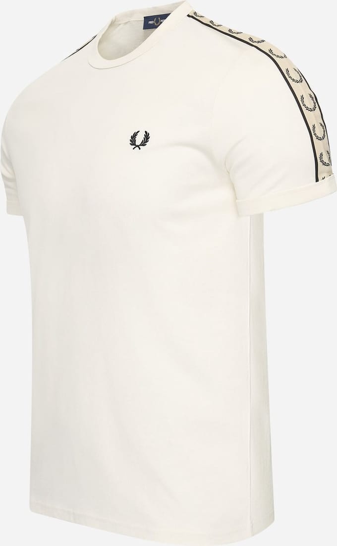 Fred Perry Contrast tape ringer t-shirt - ecru black