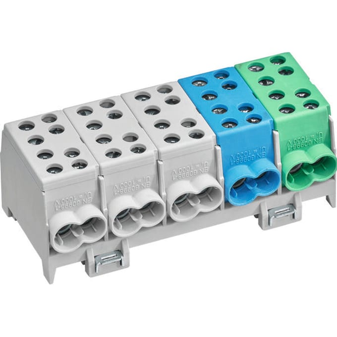 KH45A HAGER KH45A 5P meer kleuren aansluitblok Klem Meerdere kleuren 5-polig 100 A 1 stuk(s)