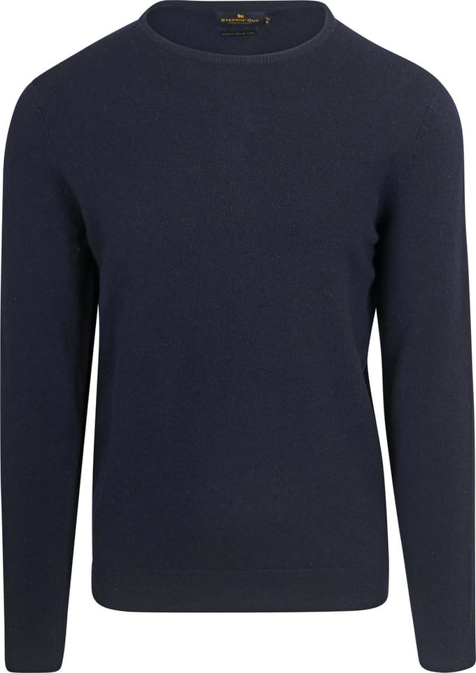 Steppin' Out Trui Cashmere Navy - Maat M - Heren - Pullovers