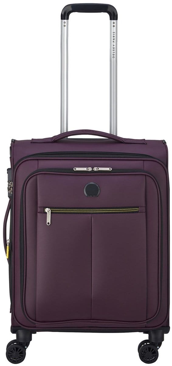 Delsey Dita Handbagage Spinner 55 cm - Uitbreidbaar 36/42 liter - 55x40x20/23 cm - paars