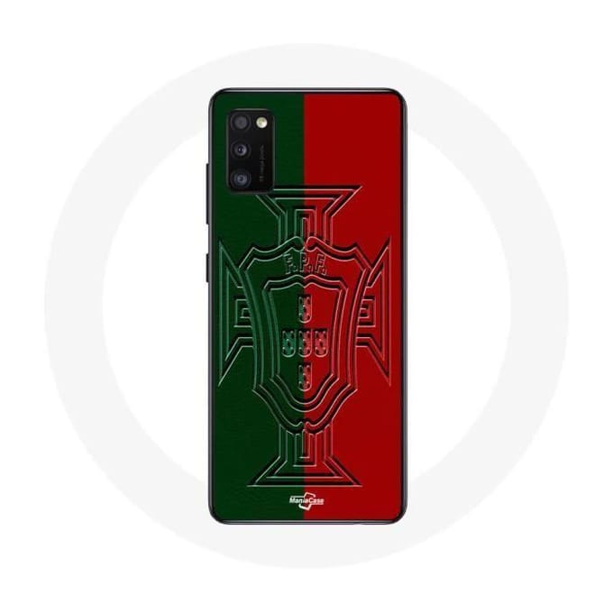 Coque maniacase pour Samsung Galaxy A41 portugal logo vert et rouge