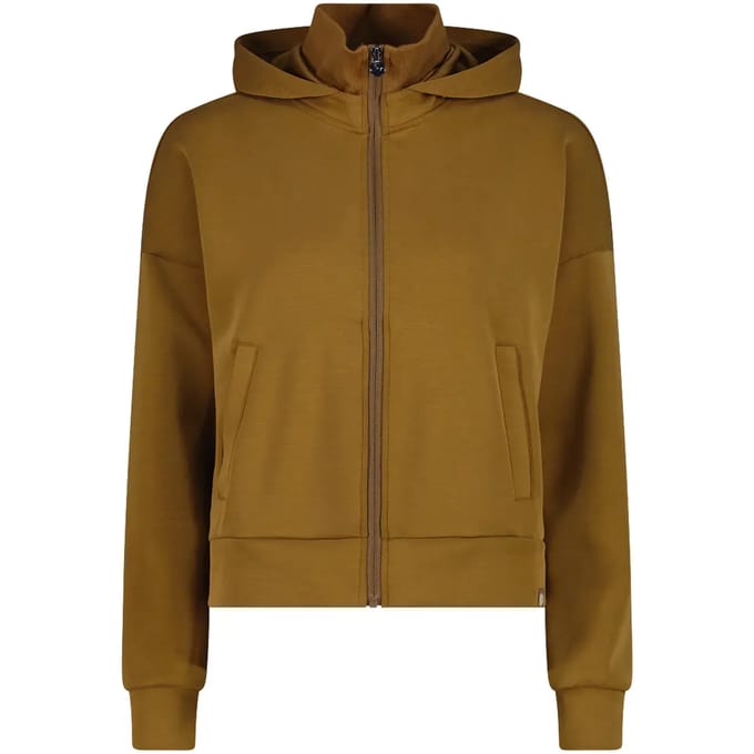 Dames capuchon sweatshirt met hoge ribgebreide kraag CMP